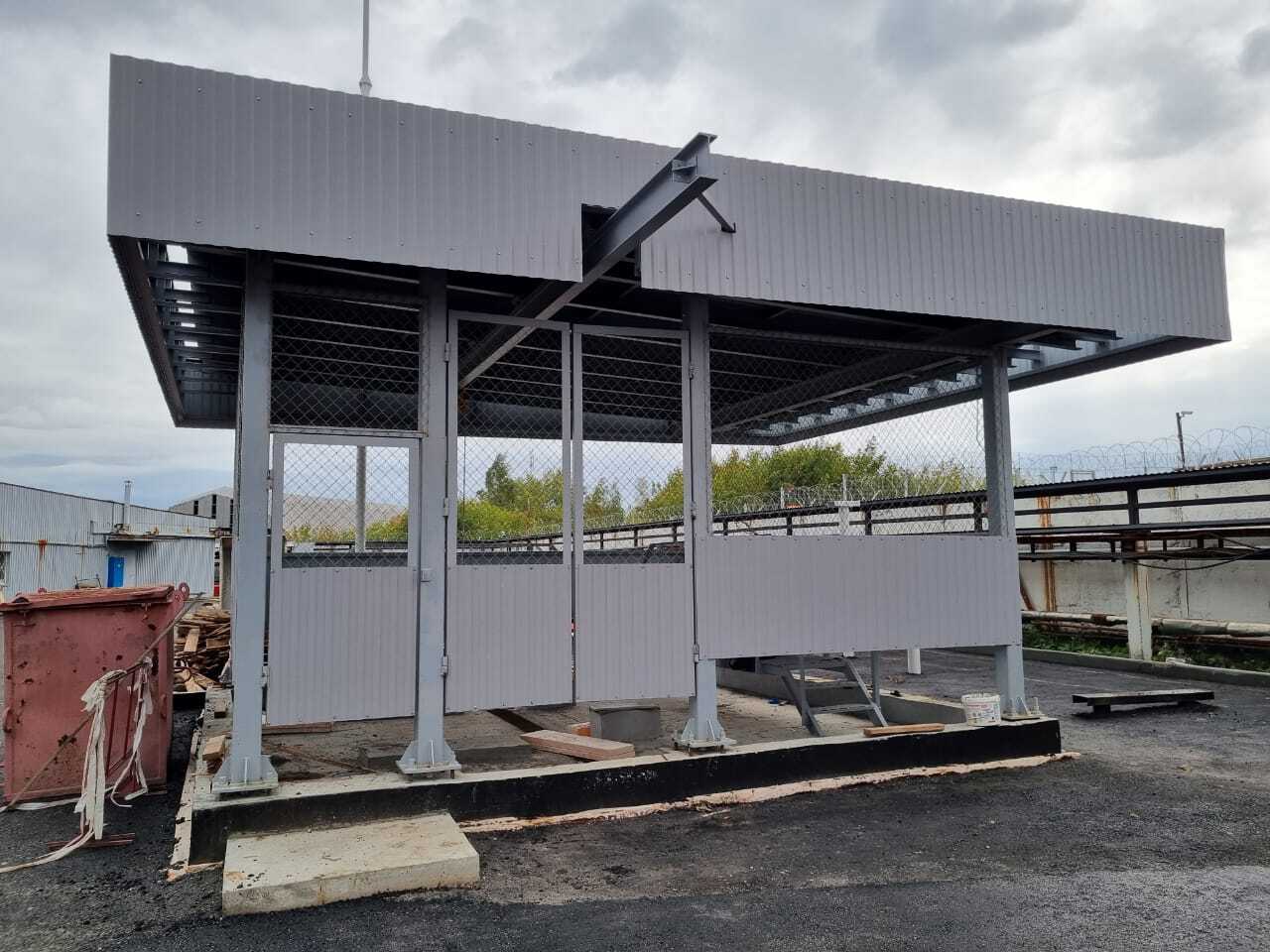 Изготовление и монтаж металлоконструкций здания насосной